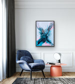 Indlæs billede til gallerivisning Abstrakt maleri 70x100cm
